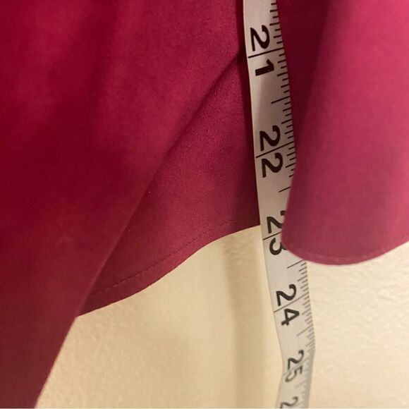 Chicos No-Iron colorful fuchsia hot pink  button down blouse top 1P/M/8-10P - Picture 6 of 7